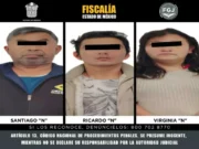 Vinculan a proceso a tres personas por secuestro en Toluca Capturan a dos hombres y una mujer por el secuestro de una menor en Toluca. Conoce más sobre este oscuro suceso.