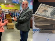 Mujer encuentra 40 mil dólares en un suéter donado y decide devolverlo a su dueño