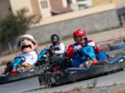 Candidato se disfraza de Mario Bros para celebrar el Día del Niño