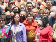 Delfina Gómez presenta a Leticia Ramírez ante trabajadores de la SEP Delfina Gómez presenta a Leticia Ramírez ante trabajadores de la SEP