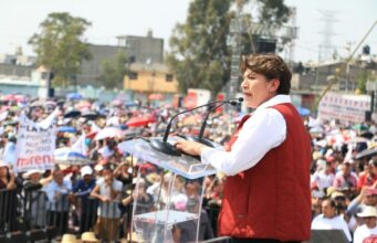Delfina Gómez promete instalar el doble de cámaras en EdoMex