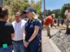 Supervisa Romina Contreras trabajos de servicios públicos en comunidades