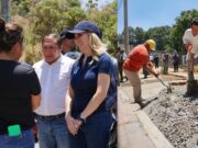 Supervisa Romina Contreras trabajos de servicios públicos en comunidades