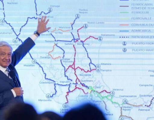 Presidente López Obrador anuncia la creación de siete nuevas rutas de trenes de pasajeros