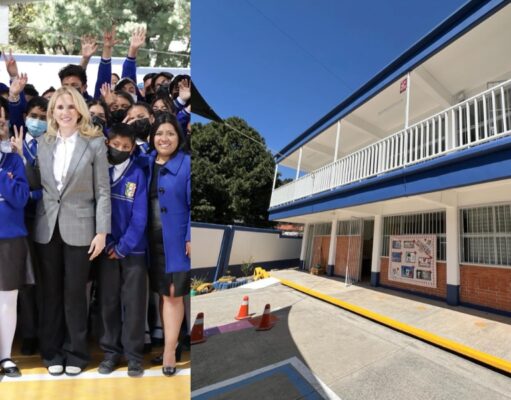 Entrega Romina Contreras las rehabilitaciones de dos escuelas