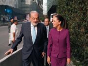 Claudia Sheinbaum acompaña a Moisés Selmán en premiación de Fundación Slim