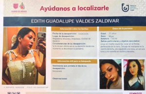 Joven desaparecida en Benito Juárez es hallada sin vida en un inmueble Edith Guadalupe Valdés, de 21 años, fue encontrada muerta tras ser reportada como desaparecida en la alcaldía Benito Juárez.