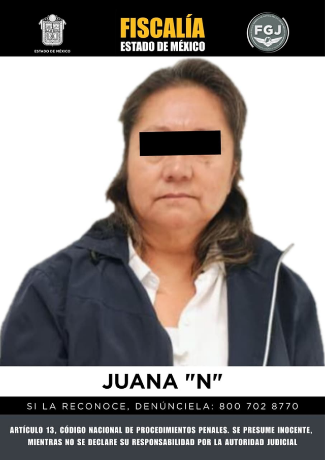 La detención de Juana N. marca un nuevo caso de extorsión en Estado de México, donde se hacía pasar por miembro del crimen organizado.