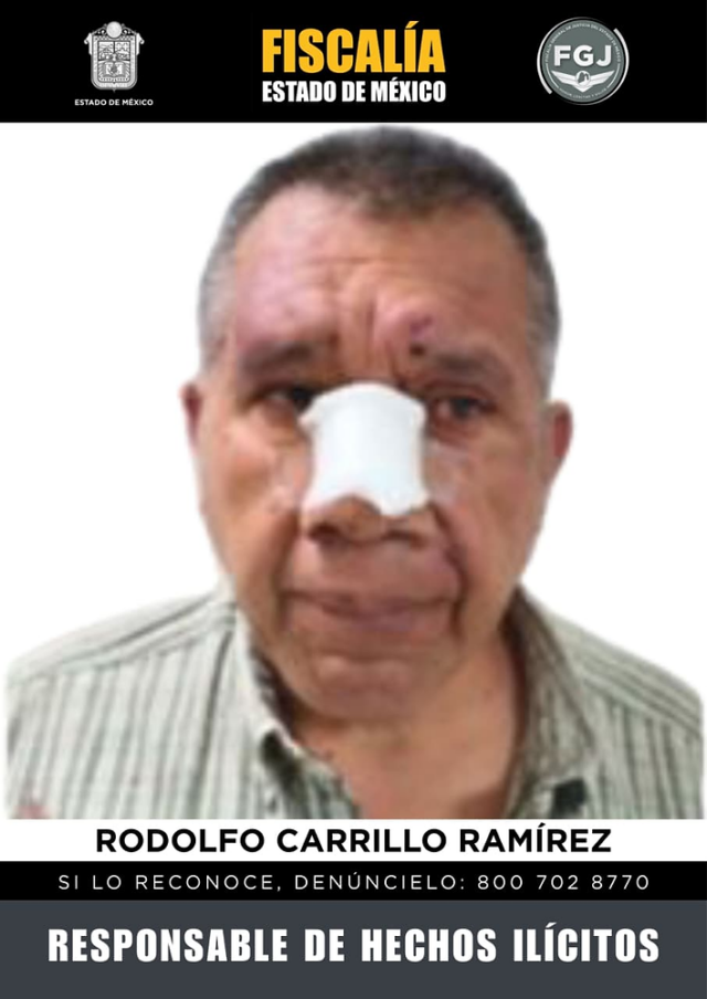 Rodolfo Carrillo Ramírez enfrenta 47 años de prisión tras ser declarado culpable de homicidio en el Estado de México.