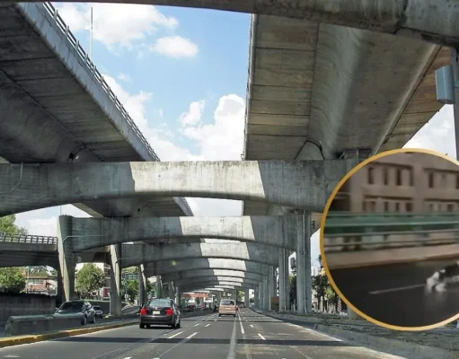 Perrito corre en segundo piso del Periférico y genera alarma en CDMX