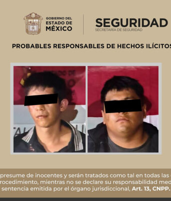 Detención de dos hombres por secuestro en Tecámac durante persecución Dos sujetos fueron arrestados por la Secretaría de Seguridad tras un secuestro en Tecámac, con armas y equipo decomisado.