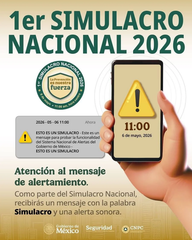 El Simulacro Nacional 2026 en México simula un sismo de magnitud 8.2, involucrando a millones de ciudadanos.