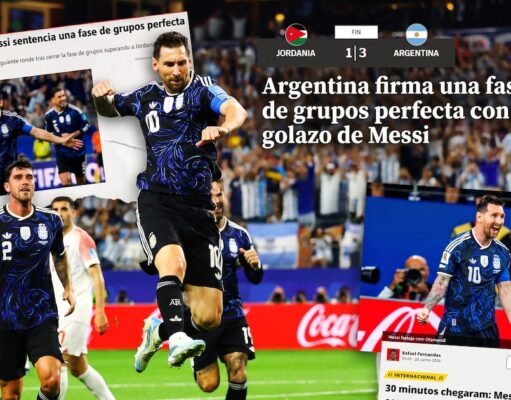 El gol de Messi: una obra de arte en el triunfo de Argentina Los medios destacan el gol de Messi como un momento histórico en el triunfo de Argentina sobre Jordania.
