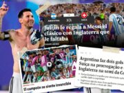 Argentina avanza a semifinales del Mundial dejando al mundo sorprendido Los medios internacionales destacan la victoria de Argentina y expresan su admiración tras el pase a semifinales del Mundial.