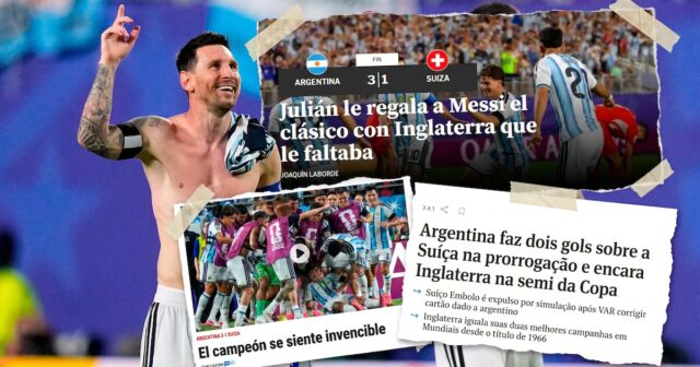 argentina-avanza-semifinales-mundial-sorprendido Los medios internacionales destacan la victoria de Argentina y expresan su admiración tras el pase a semifinales del Mundial.