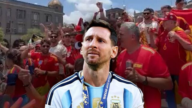 la-aficion-espanola-dedica-cielito-lindo-a-messi-y-se-hace-viral La reinvención del clásico Cielito Lindo por parte de la afición española para Messi ha conquistado las redes sociales.