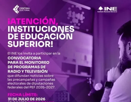 INE Edomex convoca a universidades a monitorear medios PEF 2026-2027 Instituciones de educación superior en Edomex pueden participar en el monitoreo de radio y televisión para el PEF 2026-2027.