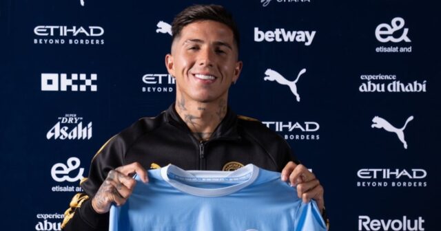 reaccion-erling-haaland-fichaje-enzo-fernandez-manchester-city Erling Haaland mostró una sorprendente reacción tras enterarse del nuevo fichaje del Manchester City, Enzo Fernández.