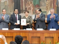 Delfina Gómez presenta su Tercer Informe al Congreso del Estado de México El Congreso del Estado de México recibe el Tercer Informe de Delfina Gómez, marcando un hito en su gestión política.